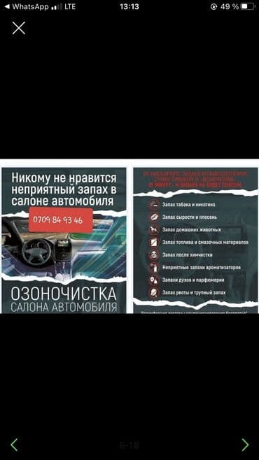 нейтрализатор запаха: Устранение запаха в салоне авто, помещений
Быстро и качественно — 10