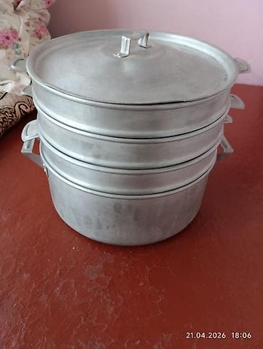 sho mi: Алюминиевая мантоварка Алюминиевый таз для варки варенья и соленья — 3