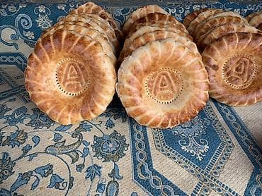 драгон фрукт: Лепёшка узбекская (нон, самаркандский хлеб) - Классическая круглая — 4