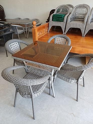 рабочий стол для офиса: Комплект садовой мебели, Кресла, Ротанг — 1