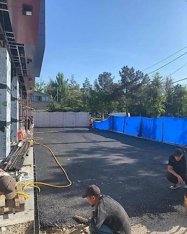 Курулуш жана оңдоо кызматтары: Асфальтирование и устройство покрытий «под ключ» - Укладка асфальта — 2