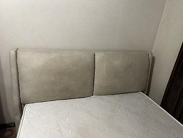 aol kg: Двуспальная кровать, С мягким изголовьем, длина - 200 см — 6