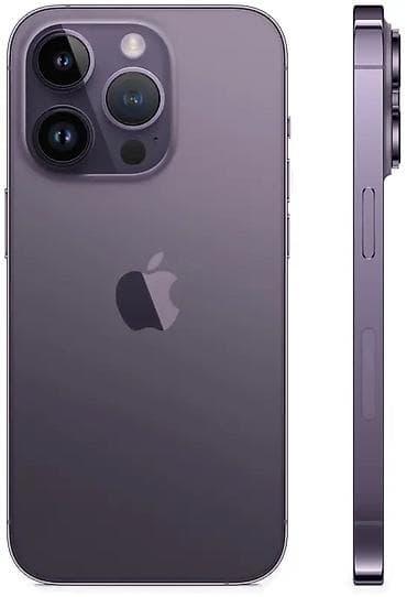apple планшет: IPhone 14 Pro, Б/у, 256 ГБ, Deep Purple, Кабель, 78 % — 1