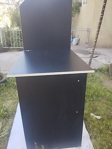 столешница под телевизор: Офисный стол, Нерегулируемый, цвет - Черный, Прямоугольный, ЛДСП — 2