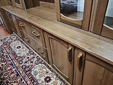 столик для корана: Гарнитур для зала, Б/у, Диван, ДСП, Самовывоз, цвет - Коричневый — 3