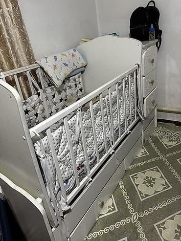 Детская кровать трансформер, Другой тип, цвет - Белый