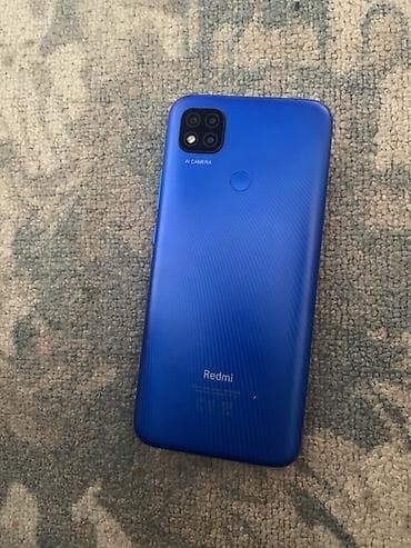 Redmi, Redmi 9C, Б/у, 32 ГБ, цвет - Синий, 2 SIM