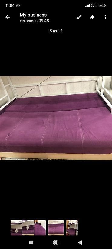 мебельные цеха: Двуспальная кровать с высоким резным изголовьем и мягкой вставкой + — 6