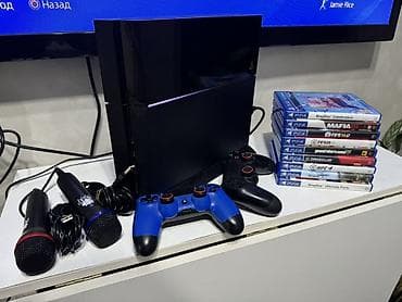 Ps4 в отличном состоянии на 2ТБ памяти. С подставкой, микрофононами и