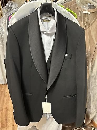 Смокинг 52 размер, на рост 175-185 вес 75-85 кг - Цвет: Black-01