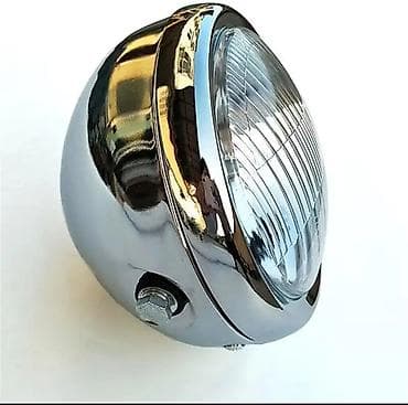 каска для мото: Классическая круглая фара для мотоцикла/скутера - Диаметр отражателя — 2