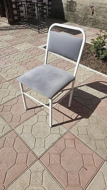 стул для зала: Стул для кухни, Железо, цвет - Серый — 2