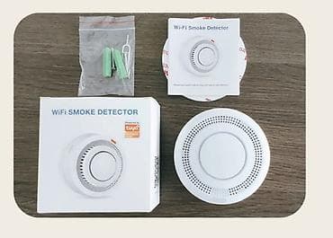 сирен: Датчик дыма Wi‑Fi (Tuya Smart), автономный Компактный оптико‑дымовой — 6
