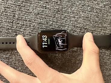 Mi band ultra Смарт-часы с прямоугольным сенсорным дисплеем и черным