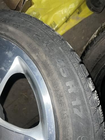 Дөңгөлөктөр монтажда 245 / 45 / R 17, Кыш, Колдонулган, Комплект, Жеңил унаалар, тешиктери - 5 — 1