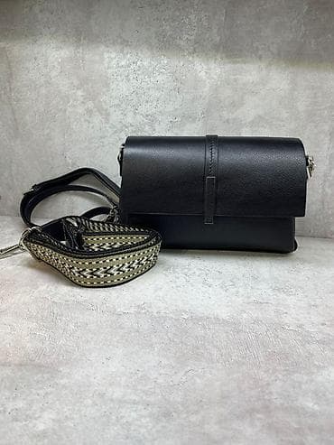 ювелирный магазин: Сумка-кроссбоди из мягкой фактурной натуральная кожа с лаконичным — 2