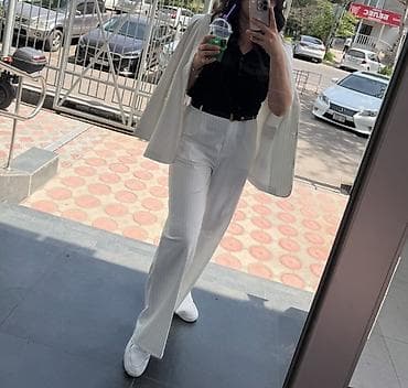 Личные вещи: Брючный костюм, Прямые, Пиджак, Made in KG, Осень-весна — 1