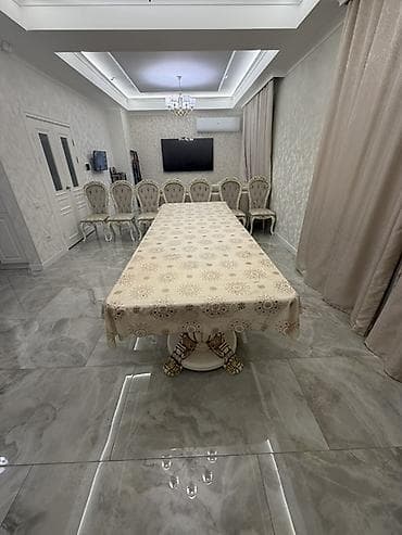 Пластиковые столы: Роскошный обеденный стол в классическом стиле. - Форма: прямоугольная — 6