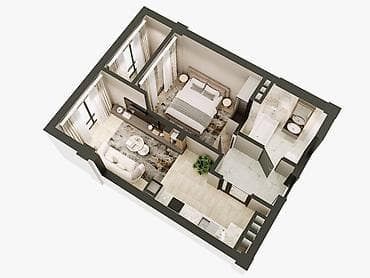 Квартиры: 2 комнаты, 41 м², Элитка, 5 этаж, ПСО (под самоотделку) — 3