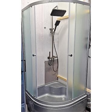 купить душ кабину бу: Душевая кабина Полукруглая, Покрытие: Матовое — 1