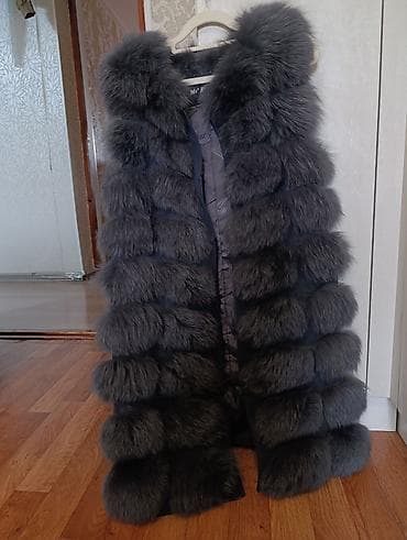 Утепленный, Меховой, Зима, Песец, Длинная модель — 3