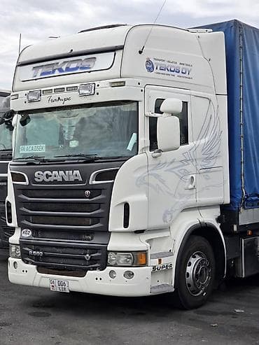 renault 480: Тягач, Scania, Тентованный — 6