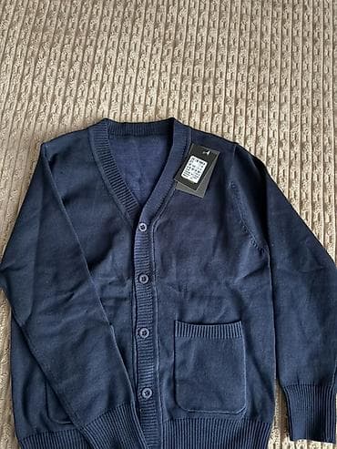 кардиган муж: Кардиган, Средняя модель, Осень-весна, С карманами — 1