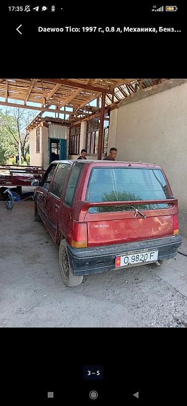 devo matiz: Daewoo Tico: 1997 г., 0.8 л, Механика, Бензин, Хэтчбэк — 1
