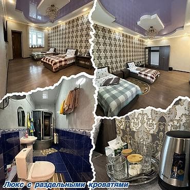 советский ахунбаева: Посуточная студия/номер с современным ремонтом и полным оснащением. - — 8