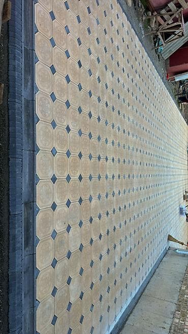 сетка мелкая: Тротуарная плитка «Октагон» с вставками - Тип: модульная бетонная — 9