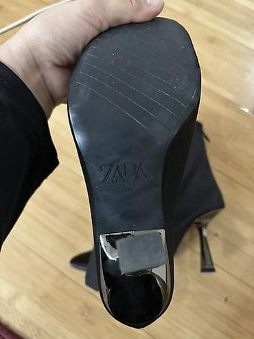 lining 38: Ботинки, 38, Zara, Б/у, цвет - Черный — 2