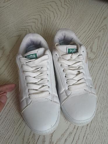 nike mummy: Кеды PUMA Suede XL, белые - Классический низкий силуэт с фирменной — 4