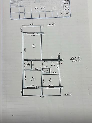 Батирлер: 2 бөлмө, 69 м², Жал мкр (а.и. Жогорку, Ортоңку, Төмөнкү) 106-серия жакшыртылган, 1 кабат, Евро оңдоо — 9