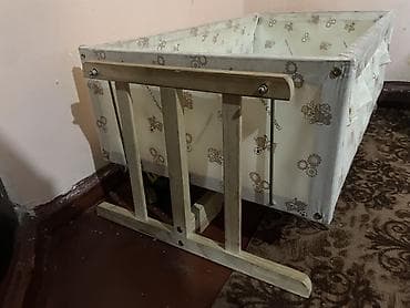 кроватка машина: Детская колыбель‑люлька на деревянном каркасе. - Конструкция: прочное — 2