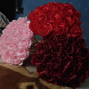 Букеты из атласных лент на заказ🌹❤️| съедобные букеты🍺🍬| сладкие