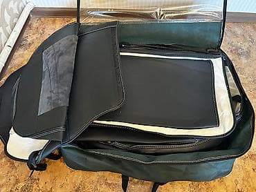 чехол салона: Чехлы Экокожа, С подушкой, цвет - Черный, Hyundai, Б/у — 6