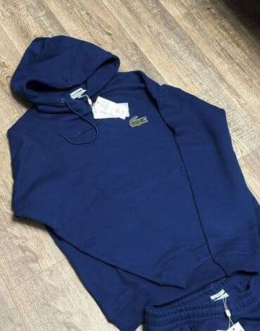 с связи с переездом: Мужская толстовка, L, Lacoste, Новый, цвет - Синий, Самовывоз — 5