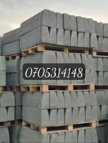 брусчатка бишкек дом брусчатки'' тротуарная плитка бордюры бишкек: Дорожный бордюр, Прессованный, Бетонный, Новый — 8