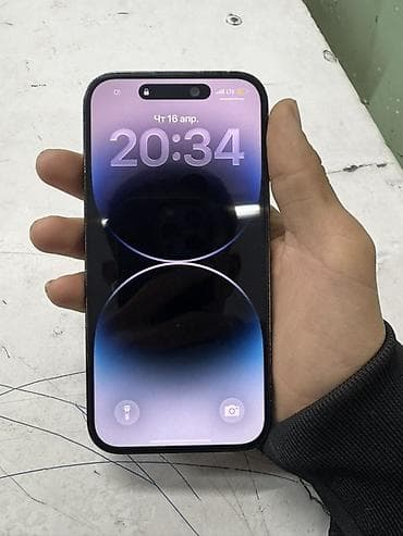 ipad pro 2018 купить бу: IPhone 14 Pro, Б/у, 256 ГБ, Черный, Защитное стекло, Чехол, 77 % — 2