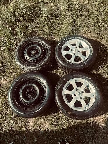 nissan диски: Колеса в сборе 195 / 65 / R 15, Лето, Б/у, Комплект, Легковые, Литые, отверстий - 4 — 2