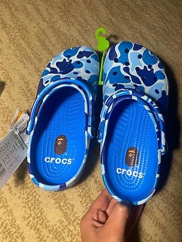 c a: Сабо, 38, Crocs, Новый, цвет - Голубой, Платная доставка — 5