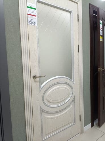 строительные магазины рядом: Ички эшик айнек менен, МДФ, Боёлгон, Россия, түсү - Ак, Күрөң, Боз, 20002200 * x 8696 см, Жаңы — 23