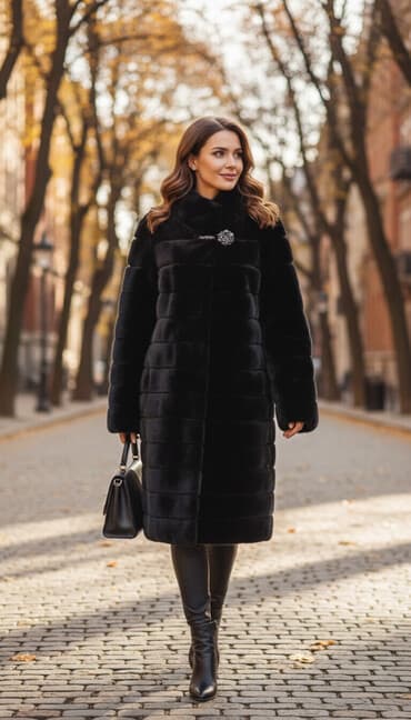 прокат мужских костюмов [возьми на прокат] бишкек фото: Шуба, Норка, Длинная модель — 1