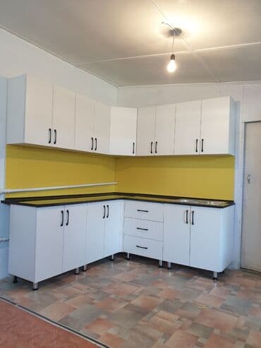 ламинированные столешницы для кухни цена: Ашкана гарнитуру, Жаңы, түсү - Ак, ДСП, Акысыз жеткирүү — 16