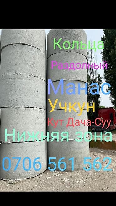 Ремонт и строительство: Железобетонные колодезные кольца. - Прочные бетонные изделия для — 1
