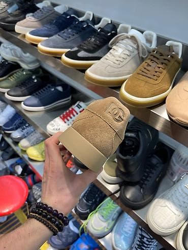 сумка чемодан цена: Замшевые кроссовки Dolce & Gabbana - Материал верха: натуральная — 4