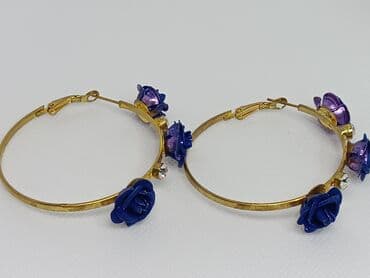 продаю золотую цепочку: Серьги-кольца Розы. Есть в синим и серебристом цвете (розы). Новые! — 3