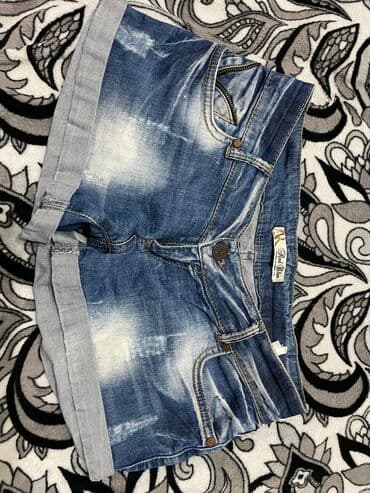 срочно продаю в связи с переездом: Юбки ! Шорты! Туники ! Юбки из эко кожи джинсовые (размер S,XS,M,L ) — 2