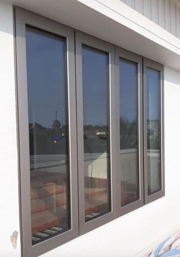 окно алюминий: Алюминиевое окно с четырьмя створками - Материал: алюминиевый профиль — 1