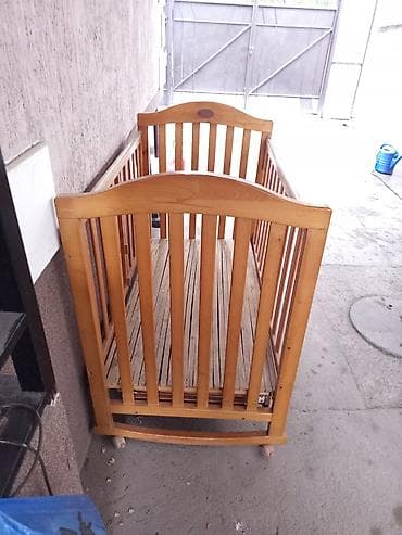 chicco echo: Люлька, Качалка, Дерево, цвет - Коричневый — 1